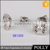 Factory Handdcrafted Custom Sparkle Design Silverengagement Necklace Set thumbnail-2