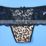 French Lace Panties Leopard Print Sexy Women Lingerie thumbnail-2
