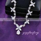 Wholesale 2016 White Stone Latest Design Saudi Gold Jewelry Necklace thumbnail-2