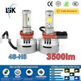 Excellent lighting super bright 3500lm 4s h8 car led headlight 5 color available