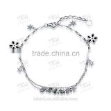 Star Pure silver beads bracelets for ladies with 100% silver approved