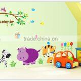 ALFOREVER the Owl With Other Animals Wall Sticker,owl Pvc Sticker