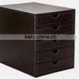 High Quality Office Supply Luxury Storage Cases Leather Desk Organizer thumbnail-1