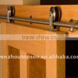 Elegent wooden sliding barn door in door,wood door slider hardware