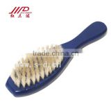 Wooden handle dog care brush with natural bristles