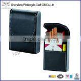 Wholesale Popular Good Quality Black Leather Cigarette Case Quality Choice
