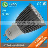 2Years Warranty 520LM Aluminum Spotlight 7W COB LED GU10