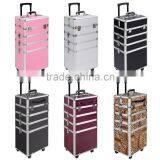 Professional ABS Panel Hairdressing Hard Carry Case Aluminum Trolley Make up Case thumbnail-2