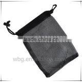 Yellow Nylon Drawstring Mesh Bag for Tennis Balls thumbnail-5