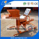 WANTE BRAND WT2-40 Manual Clay Interlocking Brick Making Machine With Low Price thumbnail-1