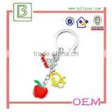 Metal Enamel Apple Keychain for Promotional thumbnail-4