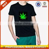 High quality sale well el t-shirt sound activated flashing(YCT-A1151)