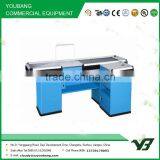 Hot Sell Good Cheap Blue Color Supermarket Checkout Counter With Conveyor Belt (YB-H08) thumbnail-1