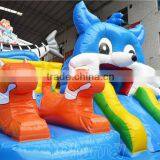Popular Inflatable Blue Cat Funcity Giant Inflatable Playground for Children and Adult thumbnail-3