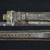 Good quality genuine lizard leather watch belt