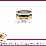 High Quality Couple Rings for Women Men Cubic Zirconia Wedding Ring18K Gold Plated Wedding Rings Stainless Steel Men Rings thumbnail-2