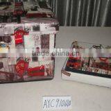 Folding Storage Seating Box Stool Color Printed