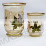 Wholesale Hot Sale Elegant Glass Candle Holder With Handpainting thumbnail-1