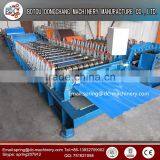 High Speed Hydraulic Motor Drive Color Steel Trapezoid Roof Roll Forming Machine thumbnail-5