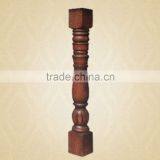 European Style White Wood Stair Legs Design thumbnail-2