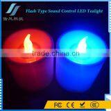 Sound Control Battery Operated Flameless LED Flicker Candles thumbnail-3