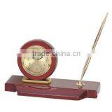 Pearl Wooden/Metal Desk Alarm Clock T064-A