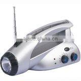 Hand Crank AM FM Radio Flashlight With Cellphone Charger(F-1713-T) thumbnail-1