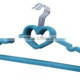Non Slip Flocked Velvet Heart Coat Clothes Garment Hangers thumbnail-4