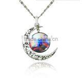 Moon Time Fashion Pendant Alloy Necklace