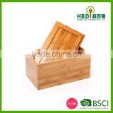 2016 Most Popular Design Bamboo Bread Bin/wood Bread Box With Lid thumbnail-5