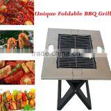 Portable Folding Charcoal Barbeque Grill Mini Charcoal BBQ Grill thumbnail-1