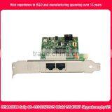 High Speed Intel Pci-e Express I350-T2 Low Profile Bracket Gigabit Dual Port Optical Network Card thumbnail-4