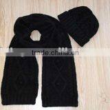 Knitted Cashmere Hats,scarves & Gloves Sets thumbnail-1