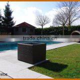 Cube Rattan Flower Pot thumbnail-1