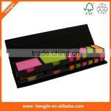 Double-Deck Case with neon arrow sticky notes,Plastic Cover with self- adhesive note