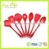 Set of 7 Silicone Kitchen Utensils With Plastic Handle, Cooking Tools Kitchenware thumbnail-2