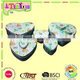 Gift Storage Canister Tin Can Container Candy Food Metal Heart Shape Tin Box