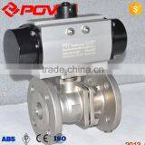 POV Newest Ss316 Flange Connection Pneumatic Ball Valve thumbnail-5