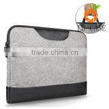 Fashion Laptop Ultrabook Bag With pu Leather Handle, 12.5 Inch Felt Laptop Sleeve thumbnail-2