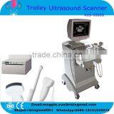Cheap Trolley Ultrasound Scanner Multi-frequency Probe Digital Ultrasound Machine Price thumbnail-1