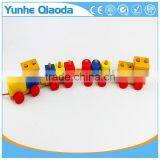 Colorful Wood Stocking Train Toys Geometric Building Blocks Education Gift thumbnail-3