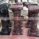 NATURAL RED ZEBRA MARBLE PEDESTALS thumbnail-1