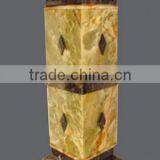 NATURAL GREEN ONYX PEDESTALS thumbnail-3