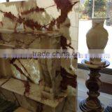 CUSTOM MADE MULTI GREEN ONYX FIREPLACES thumbnail-3