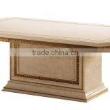 Italian Solid Wood 24K Gold Plated Sectional Upholstery Sofa With Matching End Table And TV Cabinet(MOQ=1 SET) thumbnail-6