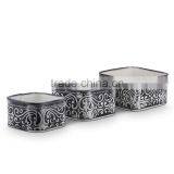 Garden Pots And Planters Set Of 3 | Metal Planters thumbnail-2