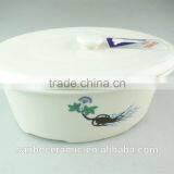 Wholesale Retaurant White Ceramic Tureen With Cover in Stock thumbnail-1