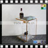 Acrylic Luggage Cart Food Serving Cart Modern Clear Acrylic Hotel Trolley From China Manufacturer thumbnail-6