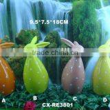 Ceramic Rabbit-easter Ceramic Rabbit -crack Glazed Porcelain Amimal-white Porcelain Ceramic Rabbits thumbnail-1