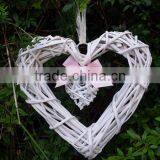 Christmas Wicker Hanging Heart / Wicker Hanging Wreath for Wedding thumbnail-1